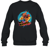 Load image into Gallery viewer, Marvel Rising Secret Warriors Ms. Marvel Portrait Logo Crewneck Sweatshirt
