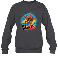 Load image into Gallery viewer, Marvel Rising Secret Warriors Ms. Marvel Portrait Logo Crewneck Sweatshirt
