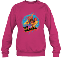 Load image into Gallery viewer, Marvel Rising Secret Warriors Ms. Marvel Portrait Logo Crewneck Sweatshirt
