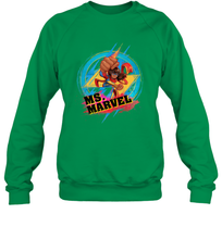Load image into Gallery viewer, Marvel Rising Secret Warriors Ms. Marvel Portrait Logo Crewneck Sweatshirt
