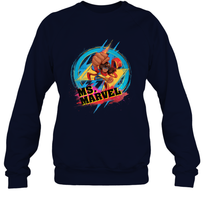Load image into Gallery viewer, Marvel Rising Secret Warriors Ms. Marvel Portrait Logo Crewneck Sweatshirt
