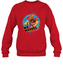 Load image into Gallery viewer, Marvel Rising Secret Warriors Ms. Marvel Portrait Logo Crewneck Sweatshirt
