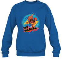 Load image into Gallery viewer, Marvel Rising Secret Warriors Ms. Marvel Portrait Logo Crewneck Sweatshirt
