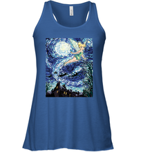 Load image into Gallery viewer, Disney Peter Pan Tinker Bell Starry Night Portrait Women's Racerback Tank
