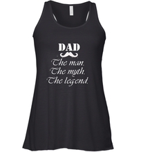 Load image into Gallery viewer, Dad the man the myth the legend Happy Father's day Women's Racerback Tank
