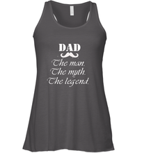 Load image into Gallery viewer, Dad the man the myth the legend Happy Father's day Women's Racerback Tank
