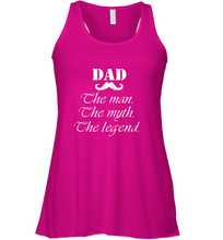 Load image into Gallery viewer, Dad the man the myth the legend Happy Father's day Women's Racerback Tank
