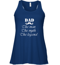 Load image into Gallery viewer, Dad the man the myth the legend Happy Father's day Women's Racerback Tank
