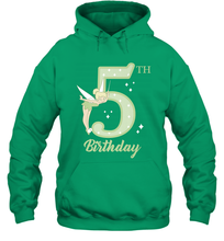 Load image into Gallery viewer, Disney Peter Pan 5th Birthday Tinkerbell Portrait Hooded Sweatshirt
