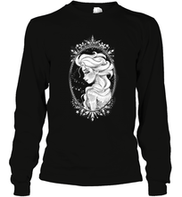 Load image into Gallery viewer, Disney Frozen Elsa Sketch Portrait Snowflakes Long Sleeve T-Shirt
