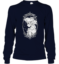 Load image into Gallery viewer, Disney Frozen Elsa Sketch Portrait Snowflakes Long Sleeve T-Shirt
