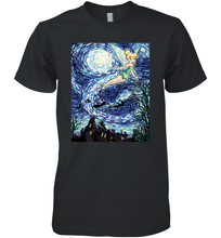 Load image into Gallery viewer, Disney Peter Pan Tinker Bell Starry Night Portrait Men's Premium T-Shirt
