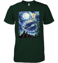 Load image into Gallery viewer, Disney Peter Pan Tinker Bell Starry Night Portrait Men's Premium T-Shirt
