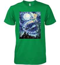 Load image into Gallery viewer, Disney Peter Pan Tinker Bell Starry Night Portrait Men's Premium T-Shirt
