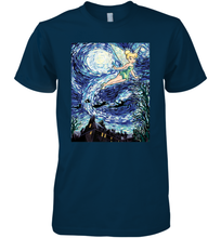 Load image into Gallery viewer, Disney Peter Pan Tinker Bell Starry Night Portrait Men's Premium T-Shirt
