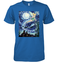 Load image into Gallery viewer, Disney Peter Pan Tinker Bell Starry Night Portrait Men's Premium T-Shirt
