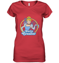 Load image into Gallery viewer, Disney Cinderella Party Crasher Women's V-Neck T-Shirt
