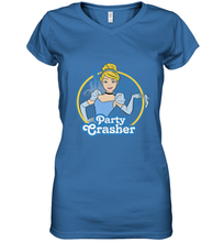 Load image into Gallery viewer, Disney Cinderella Party Crasher Women's V-Neck T-Shirt
