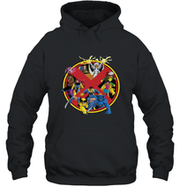 Load image into Gallery viewer, Marvel X Men Animated Series Logo Retro 90s Hooded Sweatshirt
