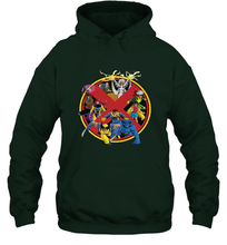 Load image into Gallery viewer, Marvel X Men Animated Series Logo Retro 90s Hooded Sweatshirt
