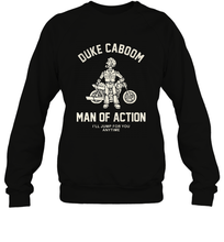 Load image into Gallery viewer, Disney Pixar Toy Story Duke Caboom Man Of Action Crewneck Sweatshirt
