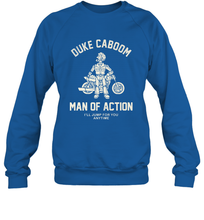 Load image into Gallery viewer, Disney Pixar Toy Story Duke Caboom Man Of Action Crewneck Sweatshirt
