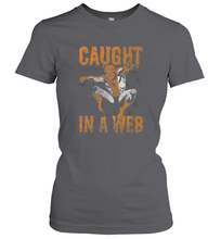 Load image into Gallery viewer, Marvel Spider Man Caught In A Web Halloween Women's T-Shirt
