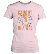 Load image into Gallery viewer, Marvel Spider Man Caught In A Web Halloween Women's T-Shirt
