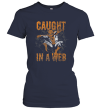 Load image into Gallery viewer, Marvel Spider Man Caught In A Web Halloween Women's T-Shirt
