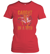 Load image into Gallery viewer, Marvel Spider Man Caught In A Web Halloween Women's T-Shirt
