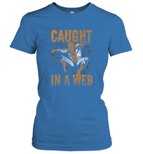 Load image into Gallery viewer, Marvel Spider Man Caught In A Web Halloween Women's T-Shirt
