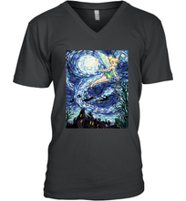 Load image into Gallery viewer, Disney Peter Pan Tinker Bell Starry Night Portrait Men's V-Neck
