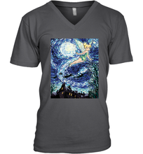 Load image into Gallery viewer, Disney Peter Pan Tinker Bell Starry Night Portrait Men's V-Neck
