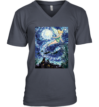 Load image into Gallery viewer, Disney Peter Pan Tinker Bell Starry Night Portrait Men's V-Neck
