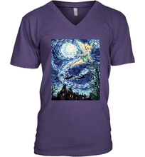 Load image into Gallery viewer, Disney Peter Pan Tinker Bell Starry Night Portrait Men's V-Neck
