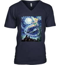 Load image into Gallery viewer, Disney Peter Pan Tinker Bell Starry Night Portrait Men's V-Neck
