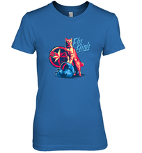 Load image into Gallery viewer, Marvel Captain Marvel Fly High Goose Cat Women's Premium T-Shirt
