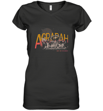 Load image into Gallery viewer, Disney Aladdin Agrabah Flying Over The City Of Mystery Women's V-Neck T-Shirt

