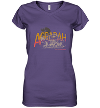 Load image into Gallery viewer, Disney Aladdin Agrabah Flying Over The City Of Mystery Women's V-Neck T-Shirt
