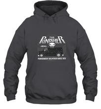 Load image into Gallery viewer, Marvel The Punisher Battle Van Since 1975 Hooded Sweatshirt
