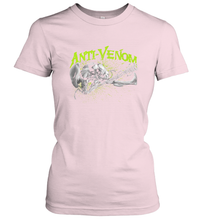 Load image into Gallery viewer, Marvel Anti Venom Green Splatter Web Swing Action Shot Women's T-Shirt
