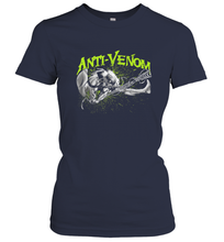 Load image into Gallery viewer, Marvel Anti Venom Green Splatter Web Swing Action Shot Women's T-Shirt
