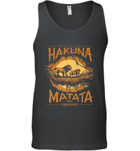 Load image into Gallery viewer, Disney The Lion King Live Action Hakuna Matata Sunset Poster Men's Tank Top
