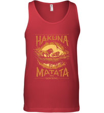 Load image into Gallery viewer, Disney The Lion King Live Action Hakuna Matata Sunset Poster Men's Tank Top
