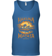 Load image into Gallery viewer, Disney The Lion King Live Action Hakuna Matata Sunset Poster Men's Tank Top
