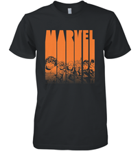 Load image into Gallery viewer, Marvel Avengers Halloween Logo Character Stencil Men's Premium T-Shirt
