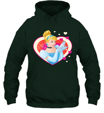 Load image into Gallery viewer, Disney Cinderella Valentine's Sparkle Hearts Hooded Sweatshirt
