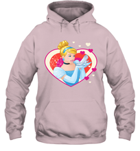 Load image into Gallery viewer, Disney Cinderella Valentine's Sparkle Hearts Hooded Sweatshirt
