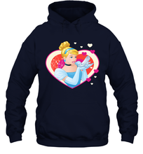 Load image into Gallery viewer, Disney Cinderella Valentine's Sparkle Hearts Hooded Sweatshirt
