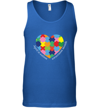 Load image into Gallery viewer, April is autism awareness month T shirt Men's Tank Top
